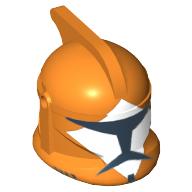 Casque clone trooper phase 1, avec trous latéraux, motif imprimé escadron de bombes (Helmet Clone Trooper Phase 1, with Side Holes, Bomb Squad Trooper Print)