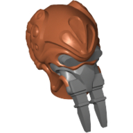 Tête de minifigurine spéciale, kel dor avec motif imprimé masque gris bleuté foncé (plo koon) (Minifig Head Special, Kel Dor with Dark Bluish Gray Mask Print (Plo Koon))