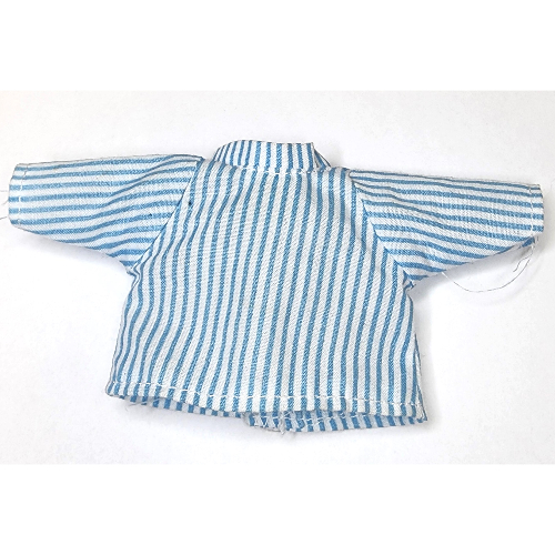 Visuel indicatif Rebrickable de T-chemise Duplo avec motif imprimé de rayures bleues (Duplo T-Shirt with Blue Stripes Print)
