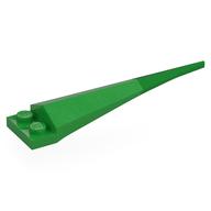Visuel indicatif Rebrickable de Plaque spéciale 1 x 2 avec extension angulaire et pointe verte brillante flexible (Plate Special 1 x 2 with Angular Extension and Flexible Bright Green Tip)