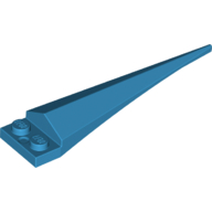 Visuel indicatif Rebrickable de Plaque spéciale 1 x 2 avec extension angulaire et pointe azur foncé (Plate Special 1 x 2 with Angular Extension and Dark Azure Tip)
