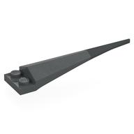Visuel indicatif Rebrickable de Plaque spéciale 1 x 2 avec extension angulaire et pointe gris bleuté foncé (Plate Special 1 x 2 with Angular Extension and Dark Bluish Grey Tip)