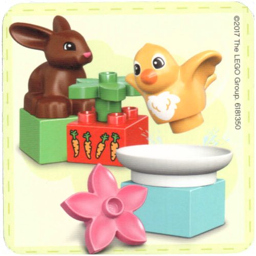 Visuel indicatif Rebrickable de Trouver une paire de cartes à partir de coffret 40267-1 (Find a Pair Card from Set 40267-1)