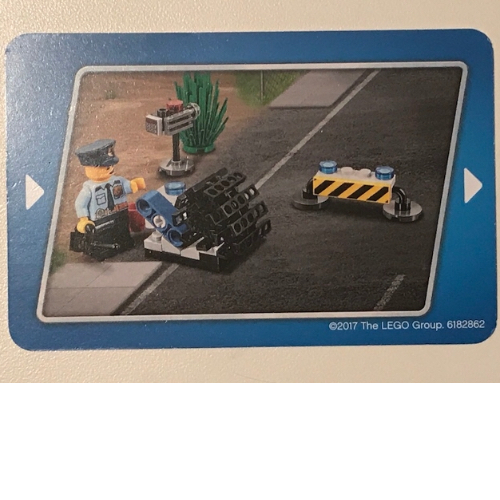 Carte d'affichage, carte de storyboard de police 1 (Display Card, Police Storyboard Card 1)