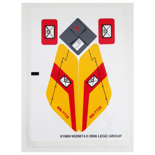 Visuel indicatif Rebrickable de Feuille d’autocollants pour le set 7732-1 (Sticker Sheet for Set 7732-1)