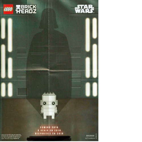Affiche, teaser Dark Vador (Poster, Darth Vader BrickHeadz Teaser)