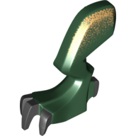 Visuel indicatif Rebrickable de Partie du corps de la créature, jambe de dragon, gauche avec griffes noires et motif imprimé de hanche or métallique (Creature Body Part, Dragon Leg, Left with Black Claws and Metallic Gold Hip Print)
