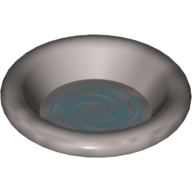 Visuel indicatif Rebrickable de Équipement Plat / plaque / Bol 3 x 3 avec eau tourbillonnante (Pensieve) motif imprimé (Equipment Dish / Plate / Bowl 3 x 3 with Swirling Water (Pensieve) Print)