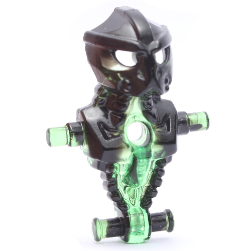 Visuel indicatif Rebrickable de Torse / tête martien avec trou de poitrine, commandant alien avec motif vert transparent marbré (Torso/Head Martian with Chest Hole, Alien Commander with Marbled Trans Green Pattern)