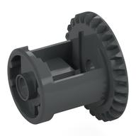 Visuel indicatif Rebrickable de Différentiel d'engrenage Technic avec onglets intérieurs et centre fermé, 28 dents biseautées [bord biseauté] (Technic Gear Differential with Inner Tabs and Closed Center, 28 Bevel Teeth [Beveled Edge])