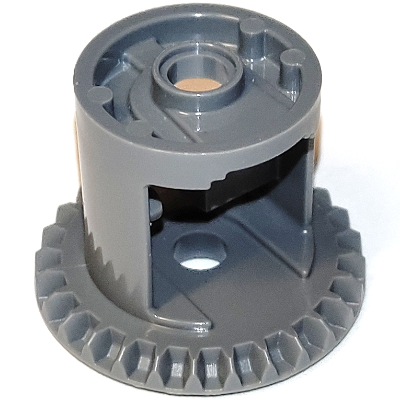 Visuel indicatif Rebrickable de Différentiel d'engrenage Technic avec languettes intérieures et centre fermé, 28 dents coniques [bord aigu] (Technic Gear Differential with Inner Tabs and Closed Center, 28 Bevel Teeth [Sharp Edge])