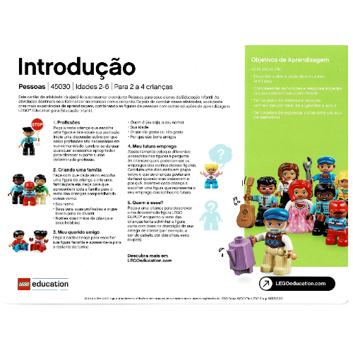 Carte d'activité, coffret 45030-1, Pour commencer - Portugais/Italien (Activity Card, Set 45030-1, Getting Started - Portuguese/Italian)