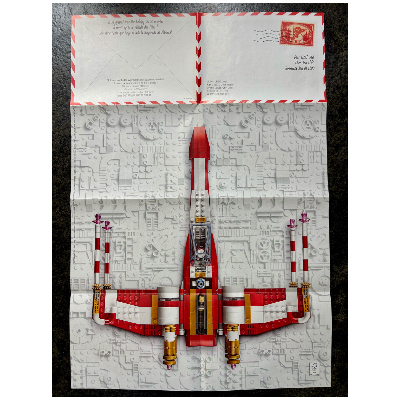 Affiche, Escadron de Noël chasseur stellaire (Poster, Yuletide Squadron Xmas-Wing Starfighter)