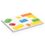 Visuel indicatif Rebrickable de Tuile 6 x 8 avec briques LEGO, Motif imprimé mural (Tile 6 x 8 with LEGO Bricks, Wall Print)
