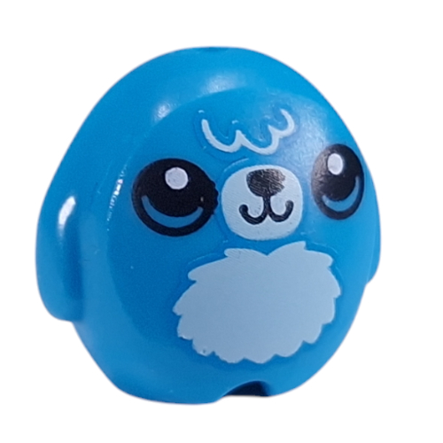Visuel indicatif Rebrickable de Jouet en peluche avec poitrine blanche, nez blanc, yeux noirs motif imprimé (Pillow Plush Toy with White Chest, White Nose, Black Eyes Print)