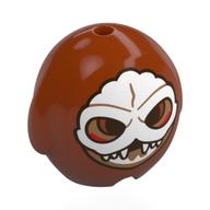 Visuel indicatif Rebrickable de Oreiller peluche jouet, Kakamora avec motif imprimé masque de crâne blanc (Pillow Plush Toy, Kakamora with White Skull Mask Print)