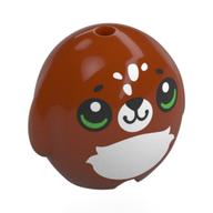 Visuel indicatif Rebrickable de Oreiller peluche jouet avec renne, poitrine blanche, vert yeux motif imprimé (Pillow Plush Toy with Reindeer, White Chest, Green Eyes Print)