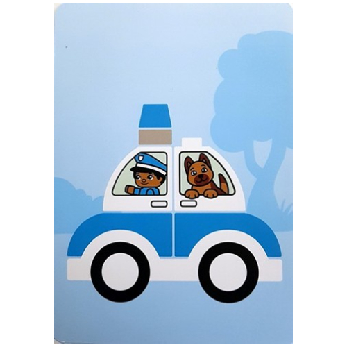 Carte d'activité 2 - Voiture de police (Activity Card 2 - Police Car)