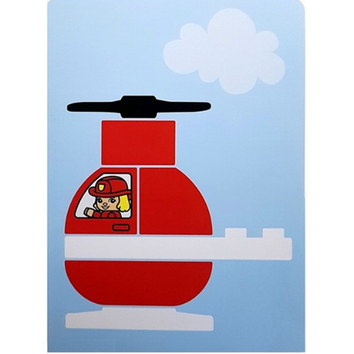 Carte d'activité 1 - Hélicoptère d'incendie (Activity Card 1 - Fire Helicopter)