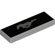 Visuel indicatif Rebrickable de Tuile 1 x 3 avec motif imprimé Cheval (Mustang) (Tile 1 x 3 with Horse (Mustang) Print)