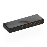 Visuel indicatif Rebrickable de Tuile 1 x 3 avec motif imprimé orange sur le côté (Tile 1 x 3 with Orange Stripes on Side Print)