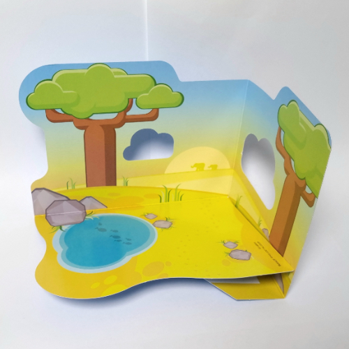 Visuel indicatif Rebrickable de Toile de fond, paysage africain Duplo, pour coffret 10971 (Backdrop, Duplo African Scenery, for Set 10971)