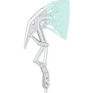 Visuel indicatif Rebrickable de Grande hache d'arme de figurine, grande hache avec motif bleu clair transparent marbré (Strakk) (Large Figure Weapon Axe, Broad-axe with Marbled Trans-Light Blue Pattern (Strakk))