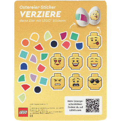 Visuel indicatif Rebrickable de Feuille d'autocollant, certificat de chasse aux œufs (Sticker Sheet, Egg Hunt Certificate)