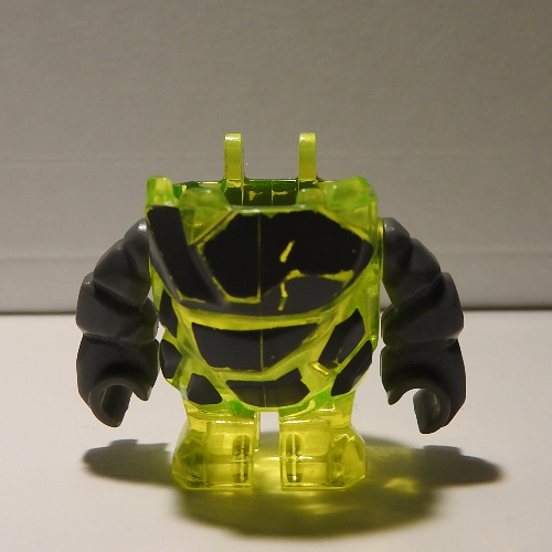 Visuel indicatif Rebrickable de Monstre de roche de corps - torse/jambes avec l'assemblage de bras gris bleuté foncé (Body Rock Monster - Torso/Legs with Dark Bluish Gray Arms Assembly)