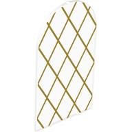 Visuel indicatif Rebrickable de Verre pour cadre 1 x 6 x 7 avec arc avec motif diamant or (Glass for Frame 1 x 6 x 7 with Bow with Gold Diamond Pattern)