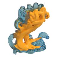 Visuel indicatif Rebrickable de Bas du corps, fantôme avec motif orange clair marbré (Lower Body, Ghost with Marbled Bright Light Orange Pattern)
