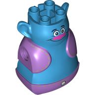 Géant du corps, la tête et le torse, avec gilet moyen de lavande et pantalon et visage motif imprimé (biggie) (Body Giant, Head and Torso, with Medium Lavender Vest and Pants and Face Print (Biggie))