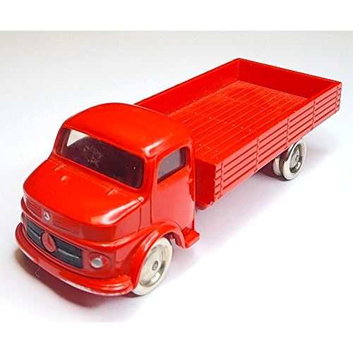 Visuel indicatif Rebrickable de HO échelle Mercedes ouvert lit camion - rouge plat (HO Scale Mercedes Open Bed Truck - Red Flatbed)