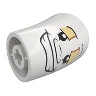 Visuel indicatif Rebrickable de Brique ronde 2 x 2 D. Tube avec 45° Coude et axe Trous avec motif imprimé Lumière Face (Brick Round 2 x 2 D. Tube with 45° Elbow and Axle Holes with Lumiere Face Print)