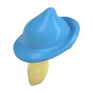 Visuel indicatif Rebrickable de Cheveux et chapeau, queue de cheval motif jaune clair (Hair and Hat, Ponytail Bright Light Yellow Pattern)