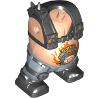 Géant de corps, gilet noir de porc de route, jambes bleues sable (Body Giant, Road Hog Black Vest, Sand Blue Legs)