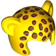 Costume / masque, oreilles avec motif imprimé guépard (Costume / Mask, Ears with Cheetah Spots Print)