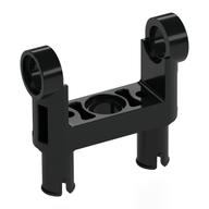 Visuel indicatif Rebrickable de Connecteur Technic Connecteur à bascule joint lisse double avec 2 connecteurs [trous carrés] (Technic Pin Connector Toggle Joint Smooth Double with 2 Pins [Square Holes])