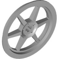 Visuel indicatif Rebrickable de Couvercle de roue 6 rayons avec trou pour axe - 43mm D. (Wheel Cover 6 Spoke with Axle Hole - 43mm D.)