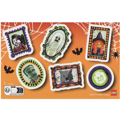 Visuel indicatif Rebrickable de Feuille d'autocollant, Halloween (Sticker Sheet, Halloween)