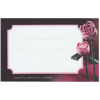 Visuel indicatif Rebrickable de Saint Valentin carte de voeux (Valentine Greeting Card)
