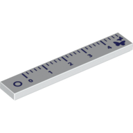 Visuel indicatif Rebrickable de Tuile 1 x 6 avec motif imprimé Règle (Tile 1 x 6 with Ruler Print)