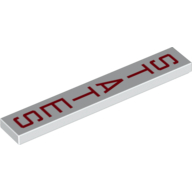 Visuel indicatif Rebrickable de Tuile 1 x 6 avec motif imprimé "STATES" (Tile 1 x 6 with "STATES" Print)