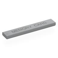 Visuel indicatif Rebrickable de Tuile 1 x 6 avec motif imprimé 'MEMORY CARD' gris bleu foncé (Tile 1 x 6 with Dark Bluish Grey 'MEMORY CARD' Print)