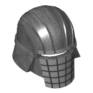 Casque chevaliers de ren, calandre argentée (Helmet Knights of Ren, Silver Mouth Grille)