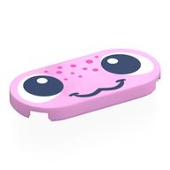 Visuel indicatif Rebrickable de Tuile ronde 2 x 4 avec visage, taches roses foncées motif imprimé (Tile Round 2 x 4 with Face, Dark Pink Spots Print)