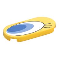 Visuel indicatif Rebrickable de Tuile ronde 2 x 4 avec œil bleu/blanc, motif imprimé à droite (Tile Round 2 x 4 with Blue/White Eye, Right Print)