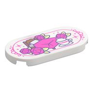Visuel indicatif Rebrickable de Tuile ronde 2 x 4 avec lit rose foncé, roses et motif imprimé tasse de thé (Tile Round 2 x 4 with Dark Pink Bed, Roses, and Teacup Print)