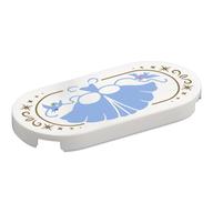 Visuel indicatif Rebrickable de Tuile ronde 2 x 4 avec robe de soirée bleu moyen (robe Cendrillon) motif imprimé (Tile Round 2 x 4 with Medium Blue Evening Gown (Cinderella Dress) Print)