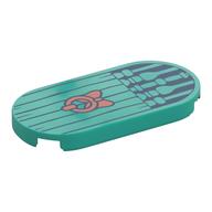 Visuel indicatif Rebrickable de Tuile ronde 2 x 4 avec des planches en bois, Banister, cuivre porte frappeur motif imprimé (Tile Round 2 x 4 with Wooden Planks, Banister, Copper Door Knocker Print)